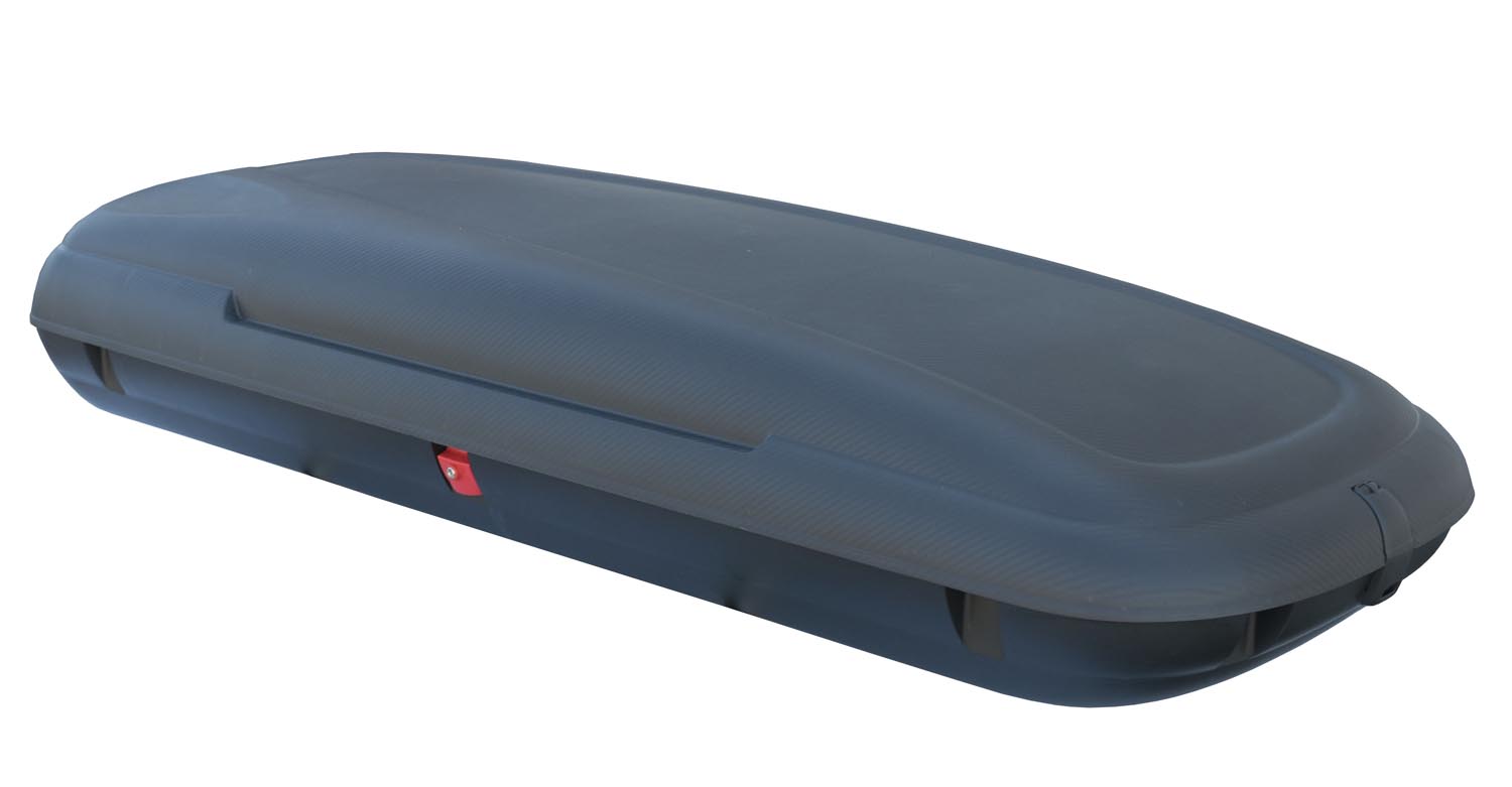 VDP-CA480 Dachbox 480 Liter Carbon Look abschließbar + VDP004 Alu Relingträger kompatibel mit für VW Passat Variant B7 11-'14 bis abschließbar