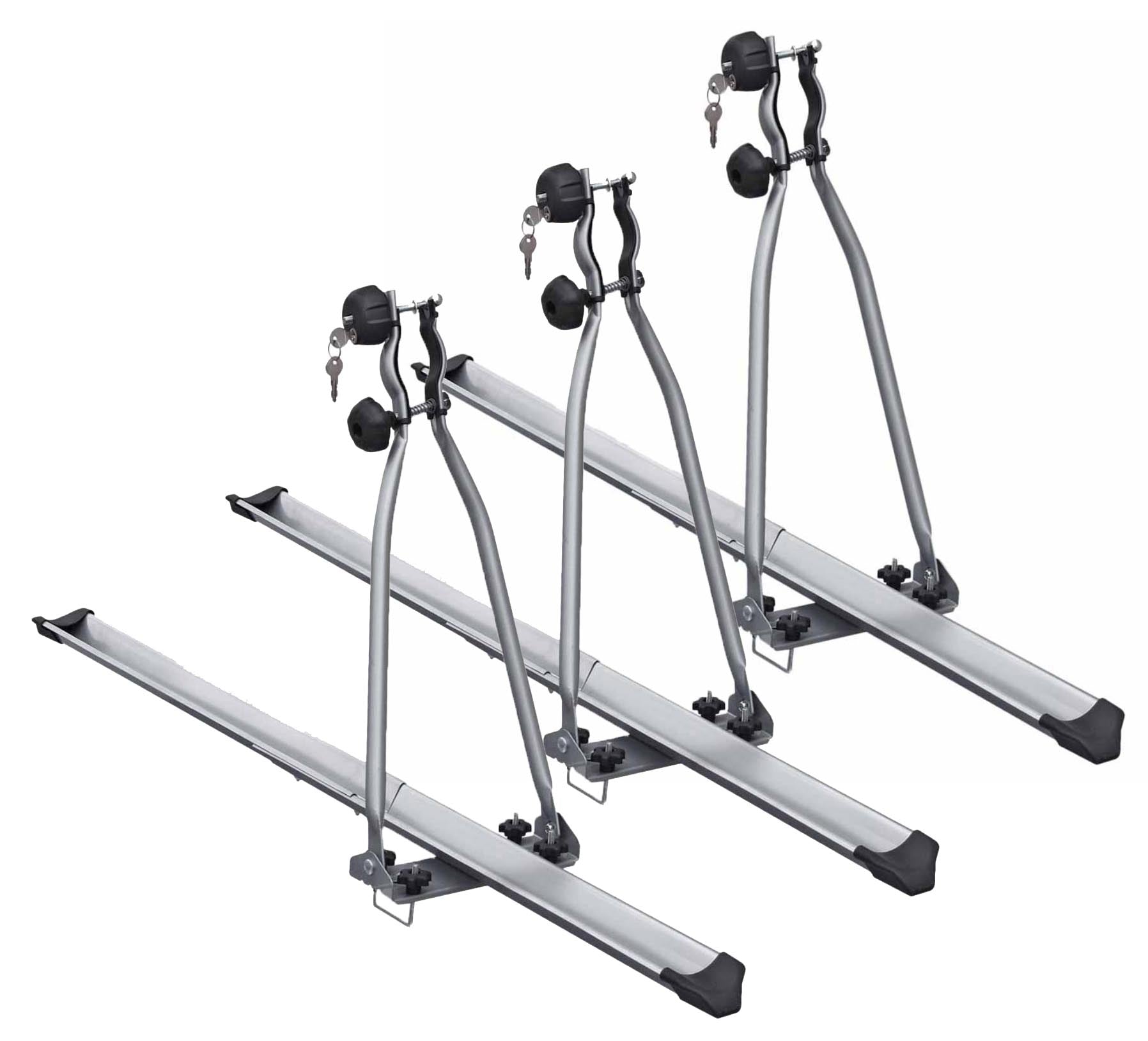 3x Huggy Fahrradträger Dach Fahrradhalter Dachfahrradträger Fahrrad Halter abschließbar