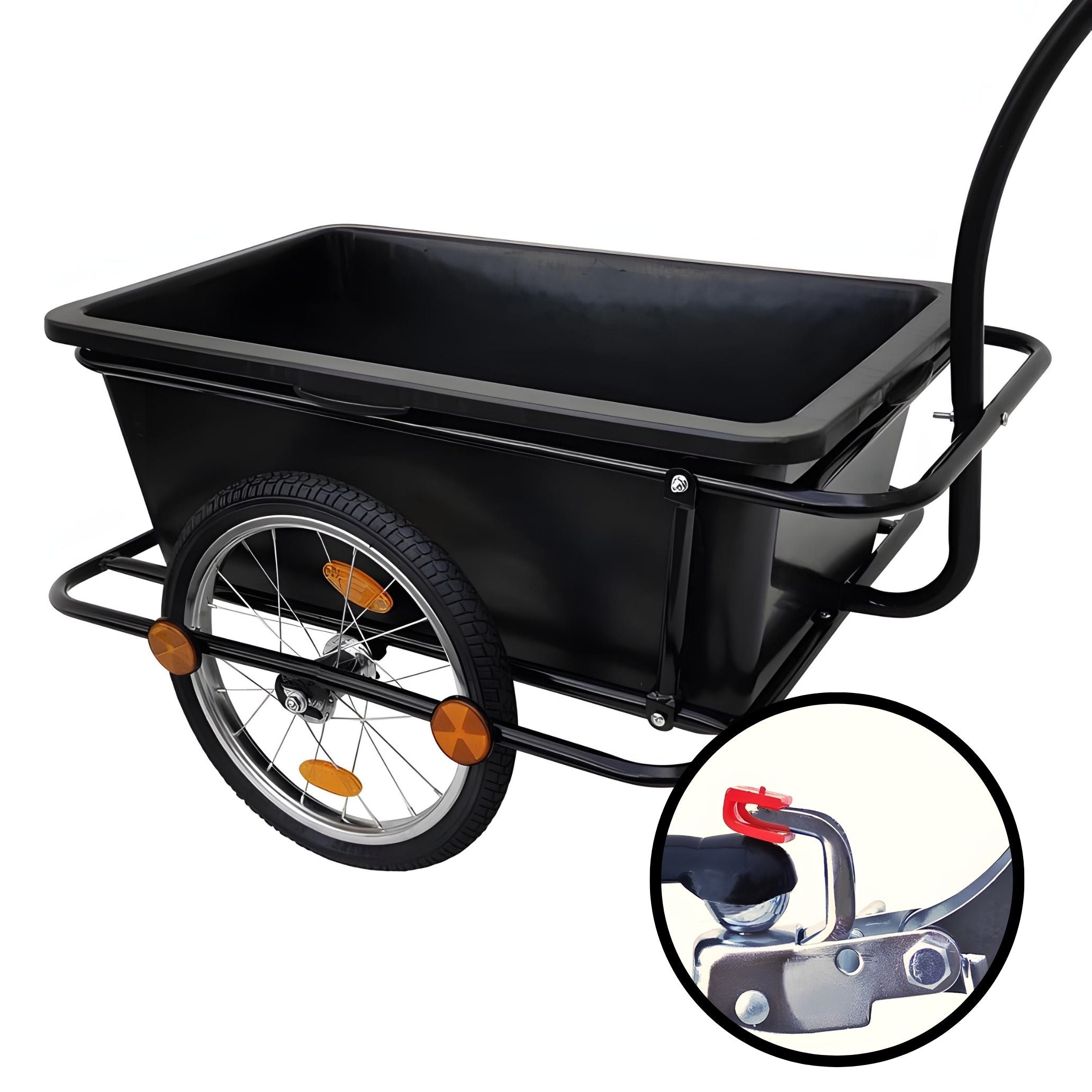 2in1 Fahrradanhänger Lastenanhänger Transportwagen Handwagen