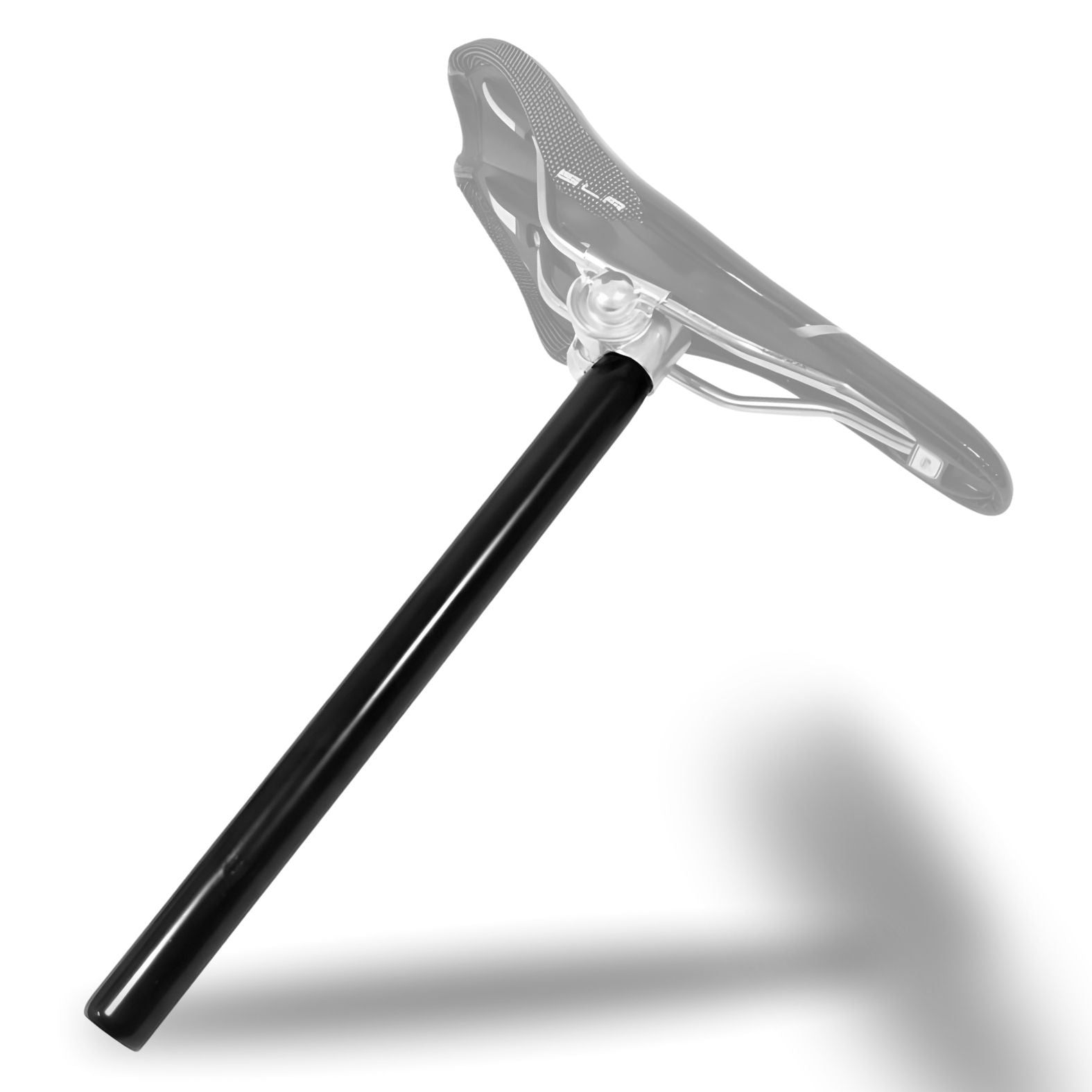 Fahrrad Sattelstütze 25,4mm - Sattelstütze Kerze Stahl Kerzensattelstütze - 330mm Ø 25,4 - Fahrrad Sattelstange Stahl schwarz - Hollandrad Cityrad eBike Tourenrad - Sattelstütze Sattelrohr Kerze