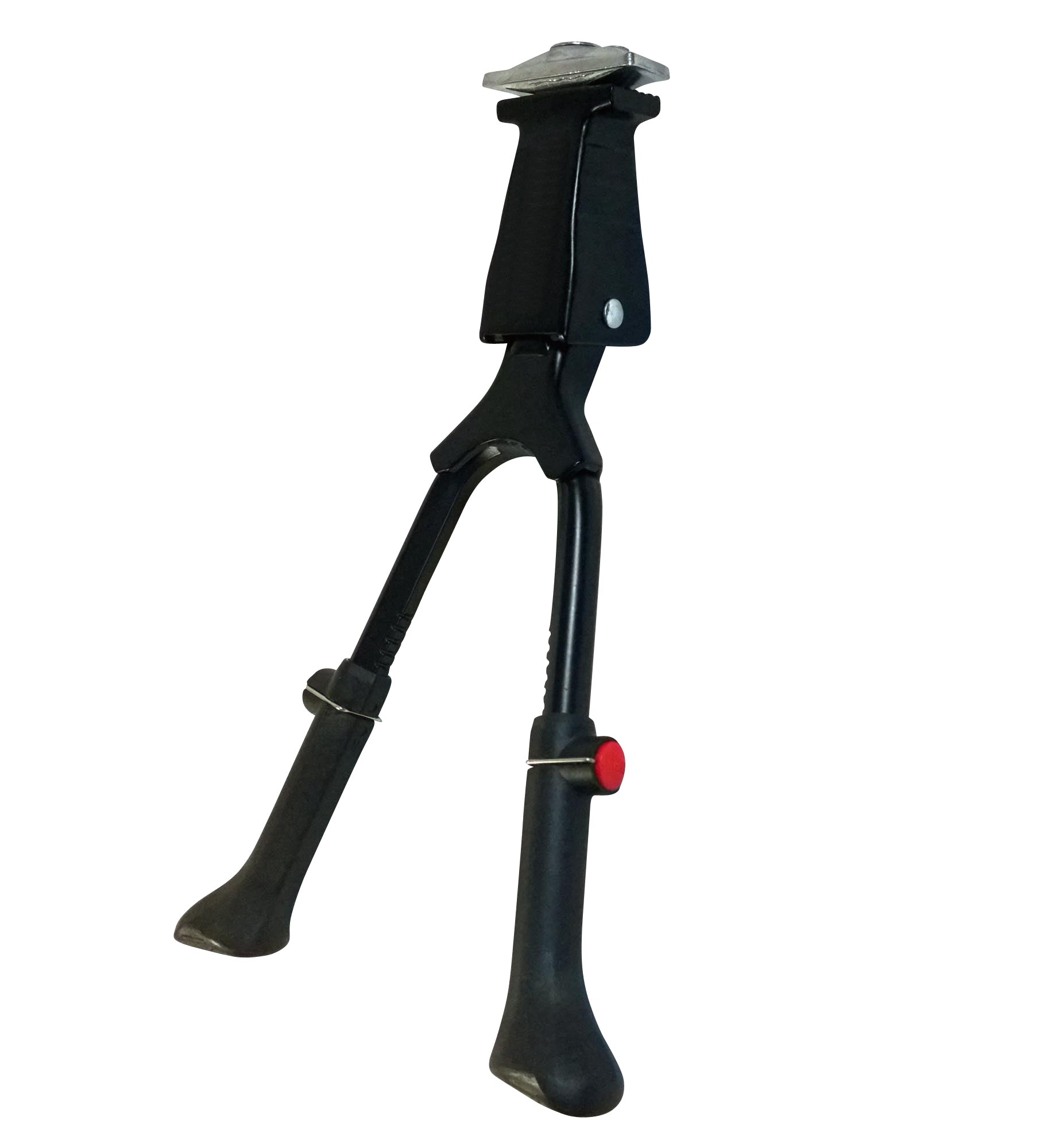 Fahrradständer Zweibeinständer - höhenverstellbar 26 27 28 Zoll - Doppelständer Fahrrad Ständer Aluminium - universell MTB Citybike eBike Hollandrad Trekkingbike - Montage Mitte