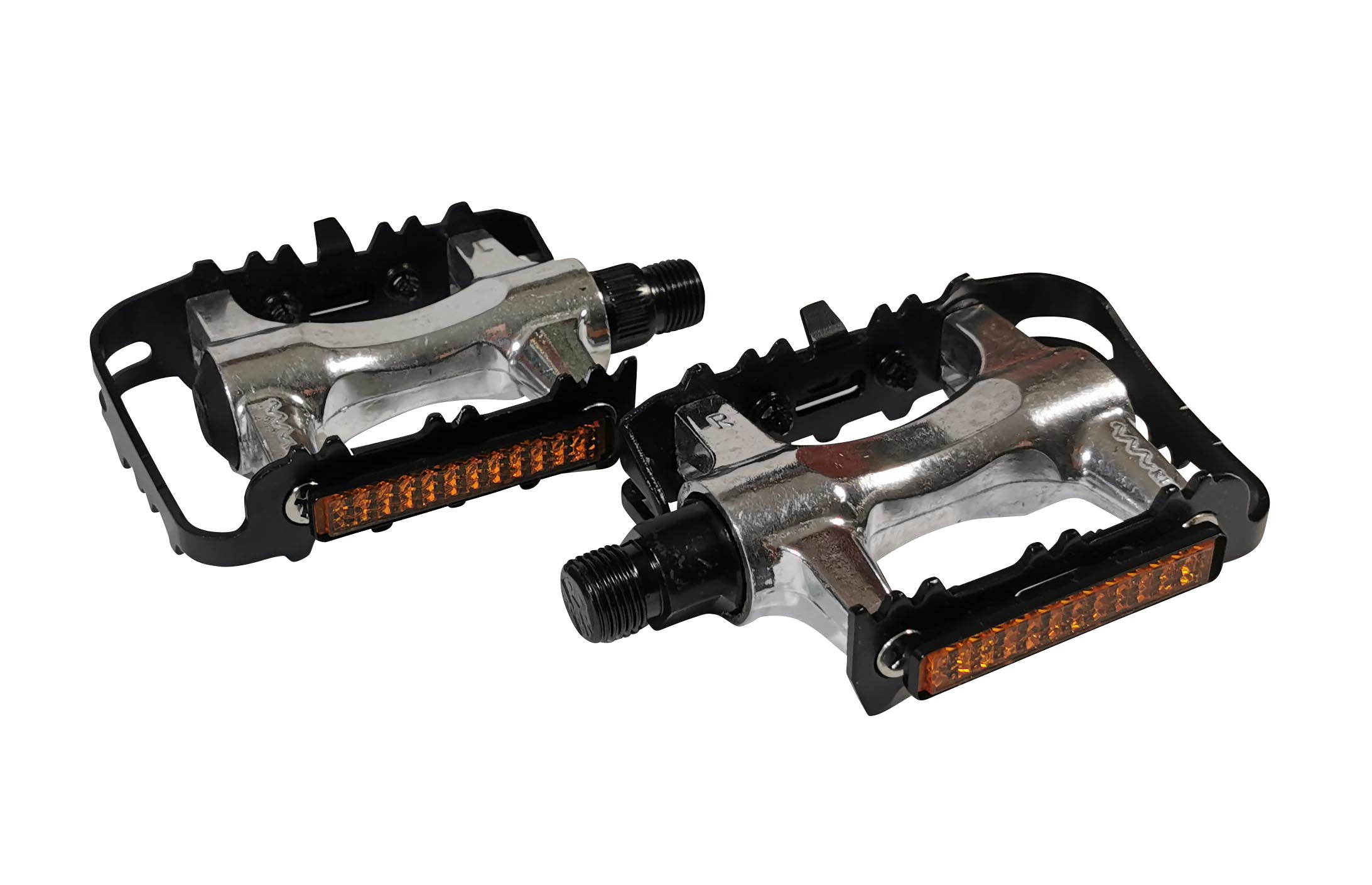 1 Paar Fahrradpedale Red Loon Trekking MTB Pedale silber rutschfest Pedale Fahrrad