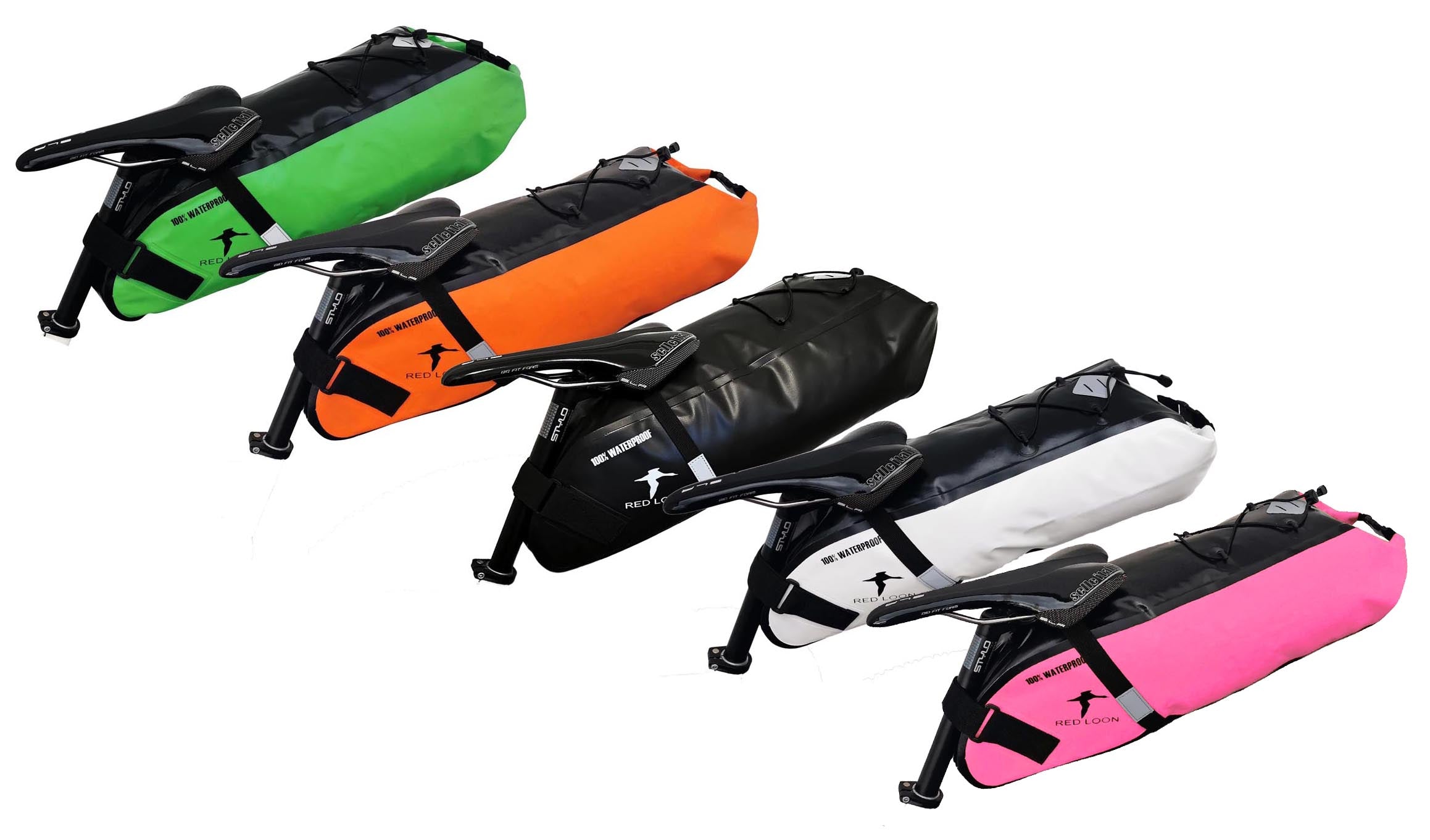 Satteltasche Red Loon Backloader 15Ltr wasserdicht Fahrradtasche Bikepacking Packtasche