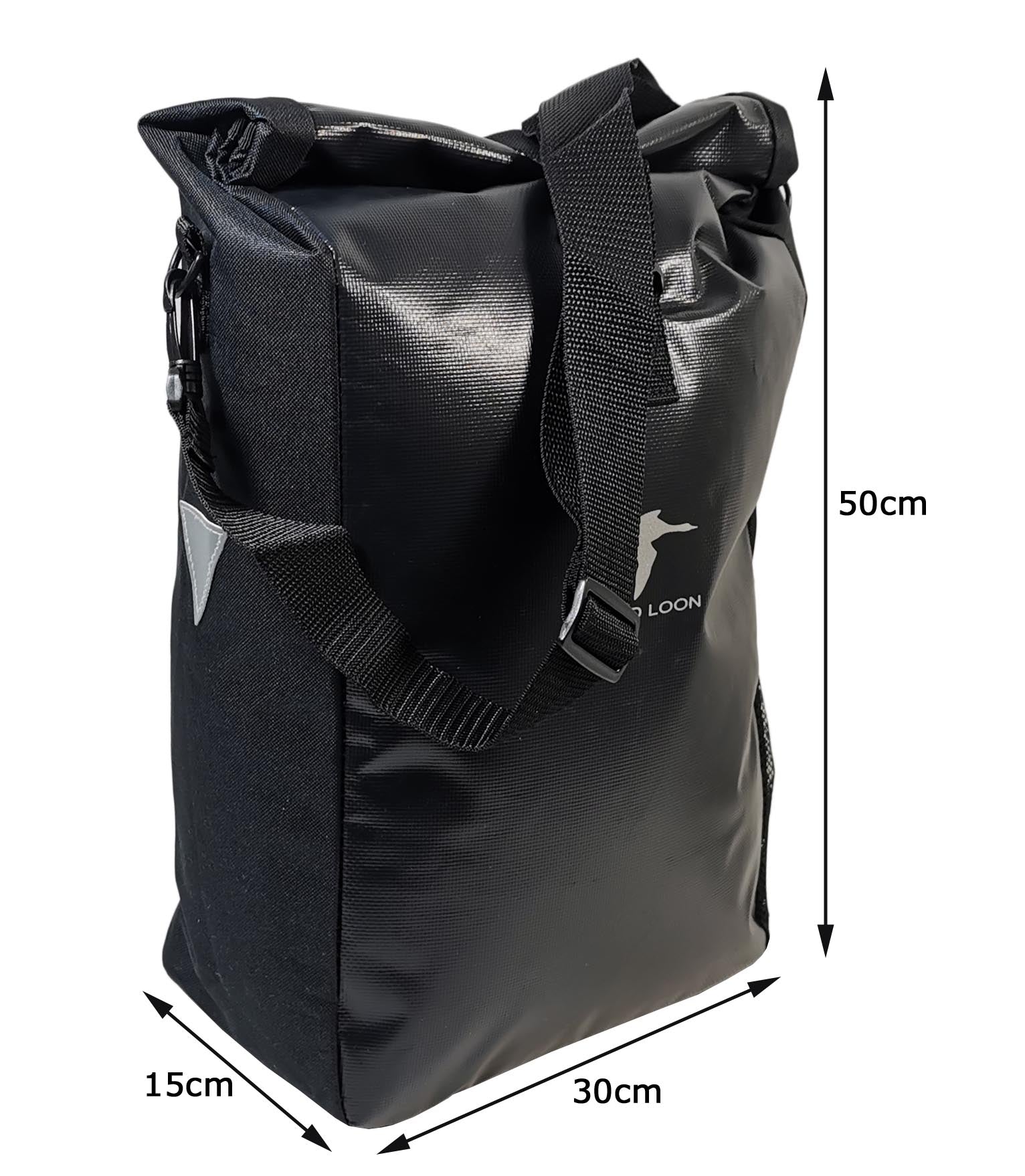 Fahrradtasche Red Loon Packtasche Gepäckträgertasche Gepäcktasche schwarz