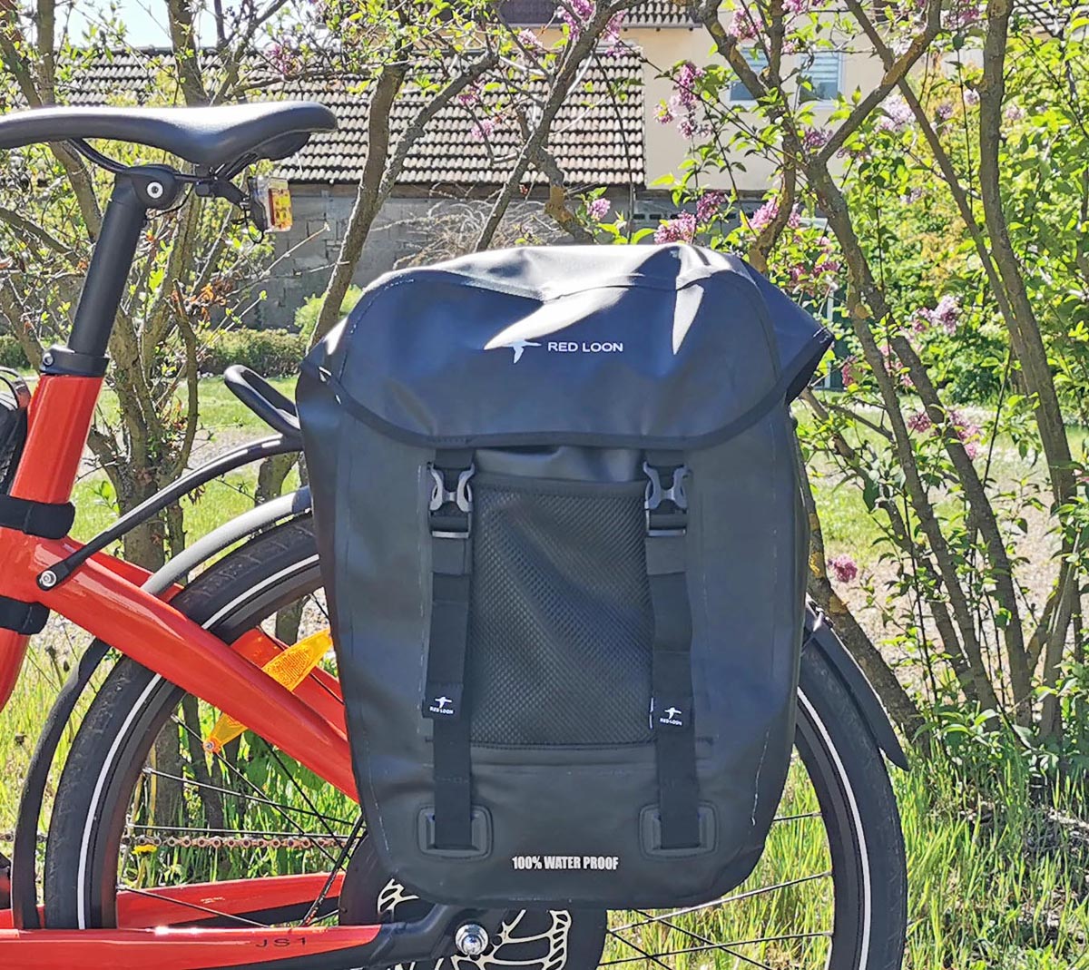 Fahrradtasche Pro Plus Packtasche Gepäckträgertasche Red Loon LKW-Plane wasserdicht