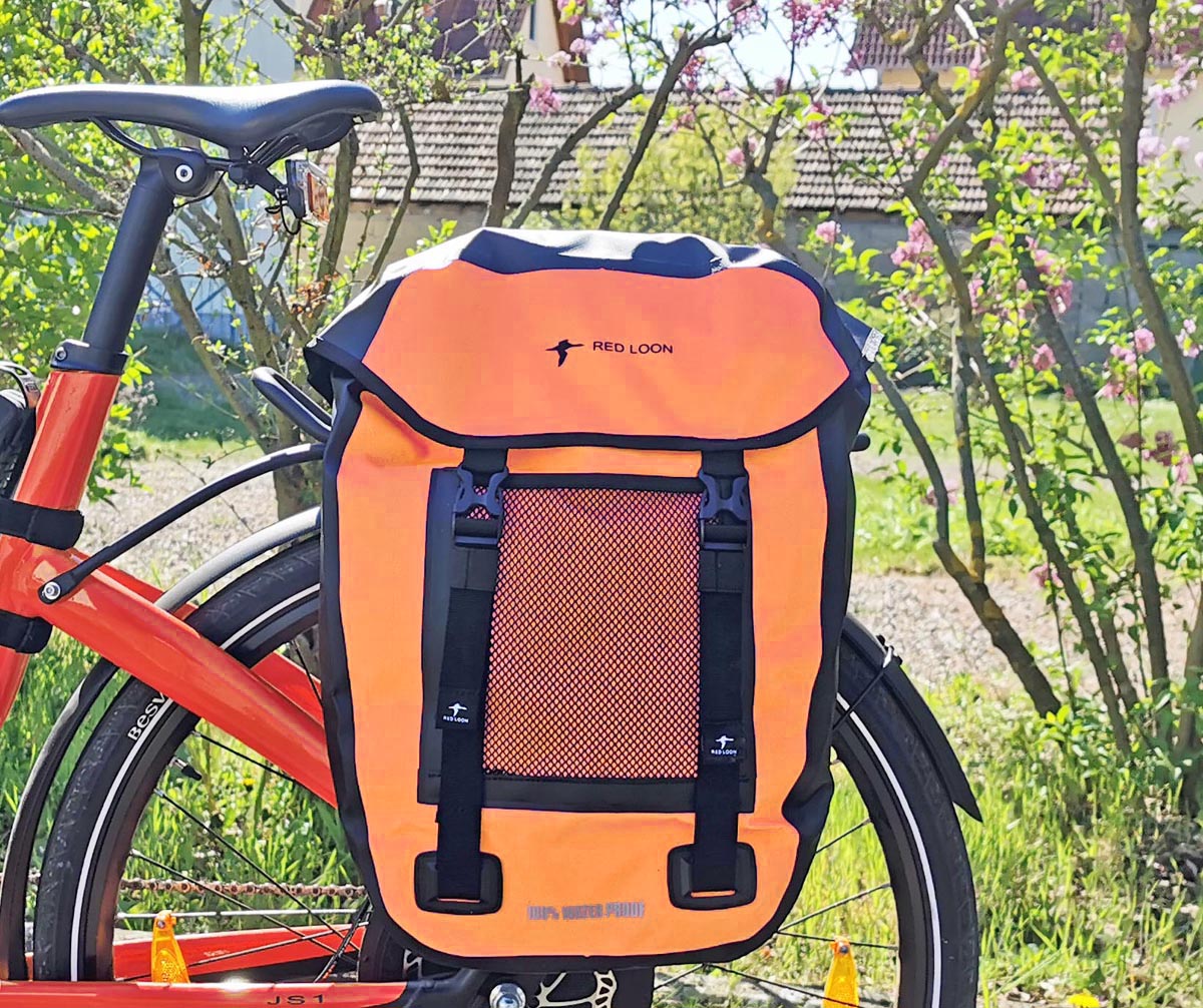 Fahrradtasche Pro Plus Packtasche Gepäckträgertasche Red Loon LKW-Plane wasserdicht