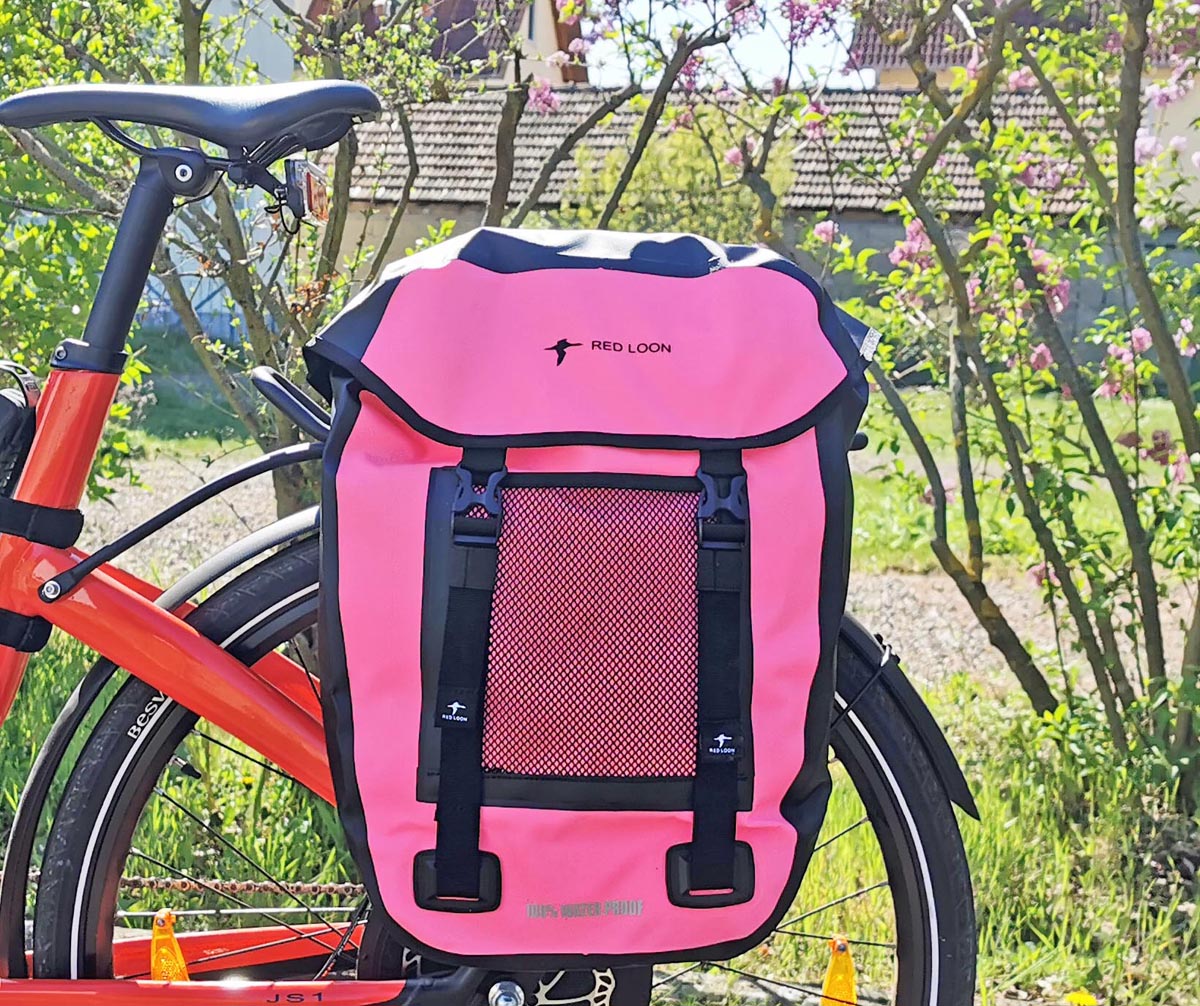 Fahrradtasche Pro Plus Packtasche Gepäckträgertasche Red Loon LKW-Plane wasserdicht
