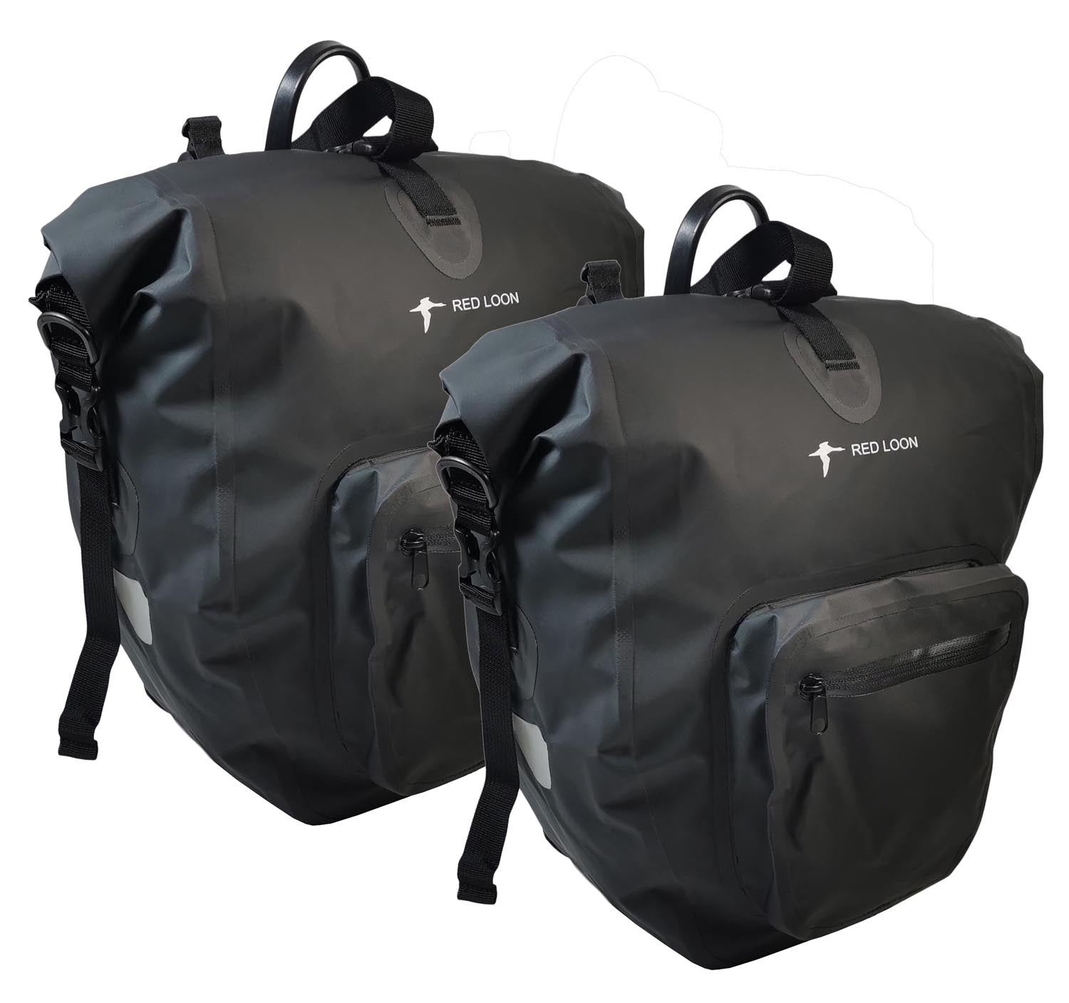2x Fahrradtasche Red Loon Plus Packtasche schwarz Gepäckträgertasche Gepäcktasche
