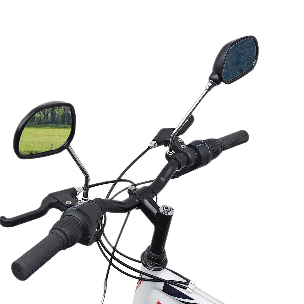 Universal Fahrradspiegel Rückspiegel Lenkerspiegel Spiegel für Fahrrad Motorrad E-Bike