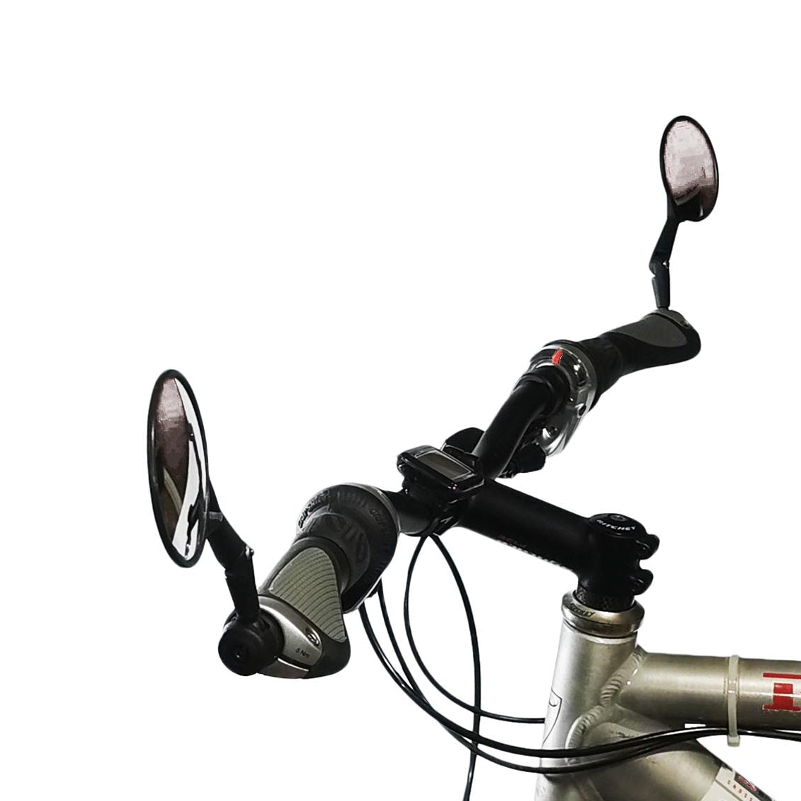 2x Fahrrad Rückspiegel Fahrradspiegel Lenkerspiegel Konvexspiegel Innenklemmung