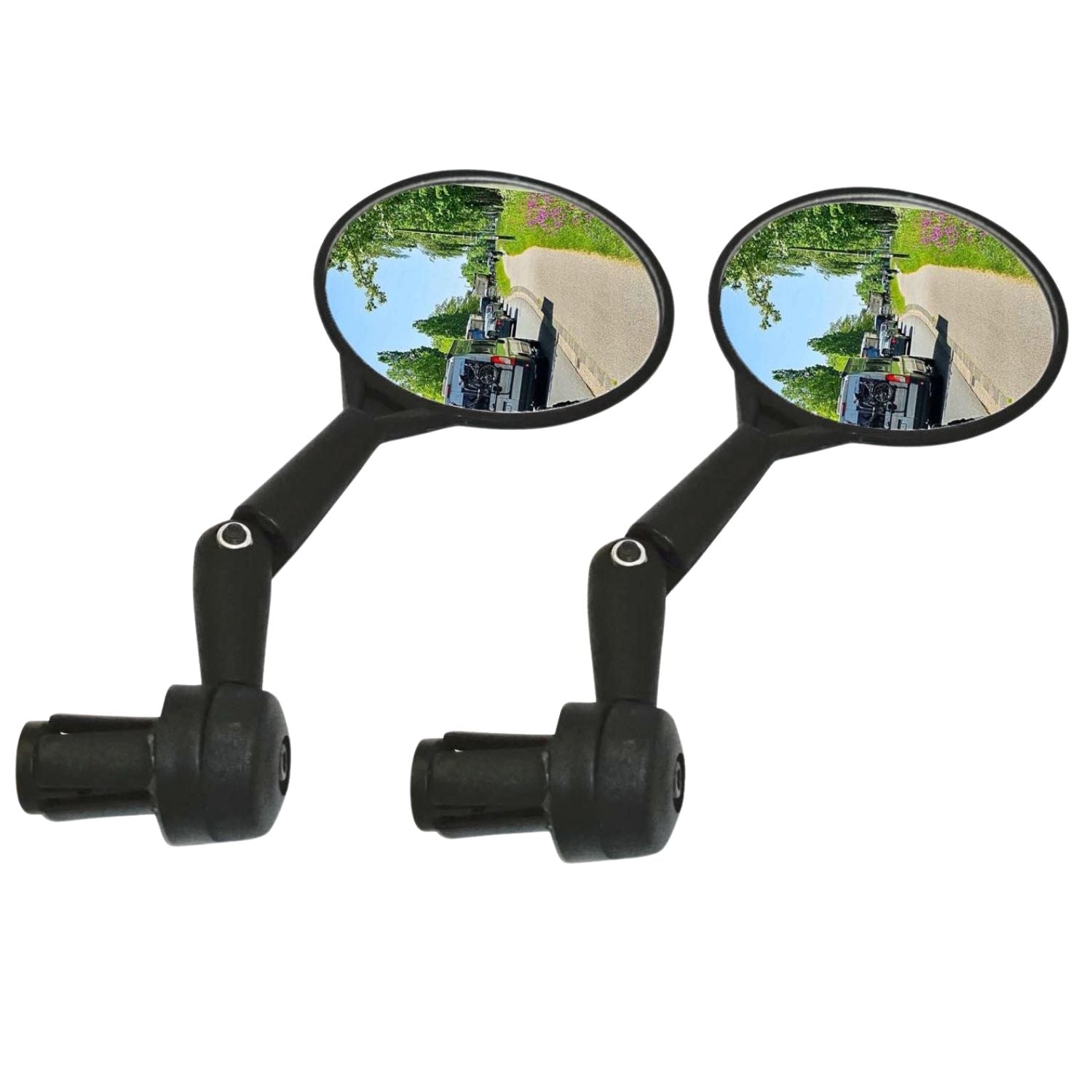 2x Red Loon Fahrradspiegel für Lenker - Rückspiegel Fahrrad Fahrradrückspiegel E Bike - Lenkerspiegel Fahrrad Spiegel konvex - klappbar 360° drehbar - für Fahrrad Rennrad Mountainbikes usw
