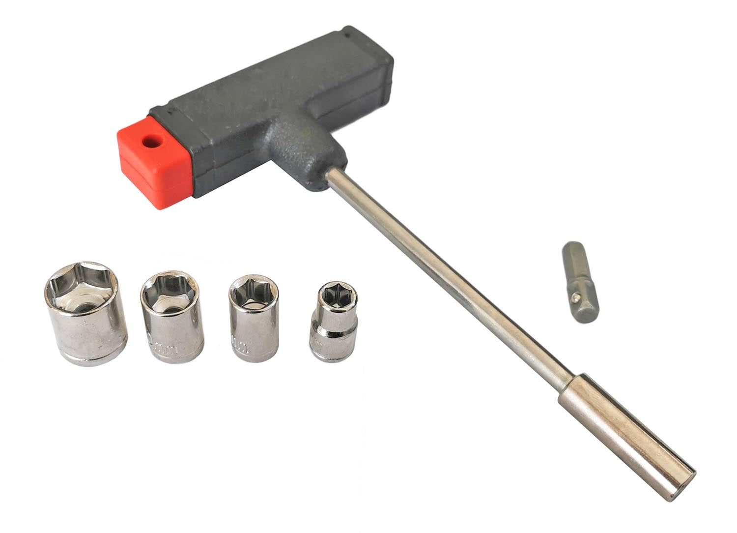 Außen Sechskant 6mm Schlüssel Inbus Steckschlüssel mit T-Griff Nüsse 6/8/10/13mm