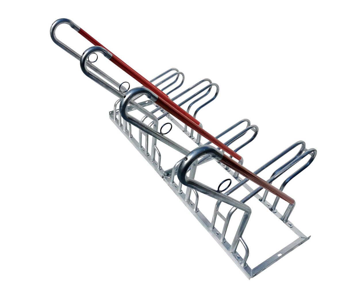 2x 4er Fahrradständer Reihenparker Anlehnparker Anlehnbügel B-Ware mit Diebstahlsicherung
