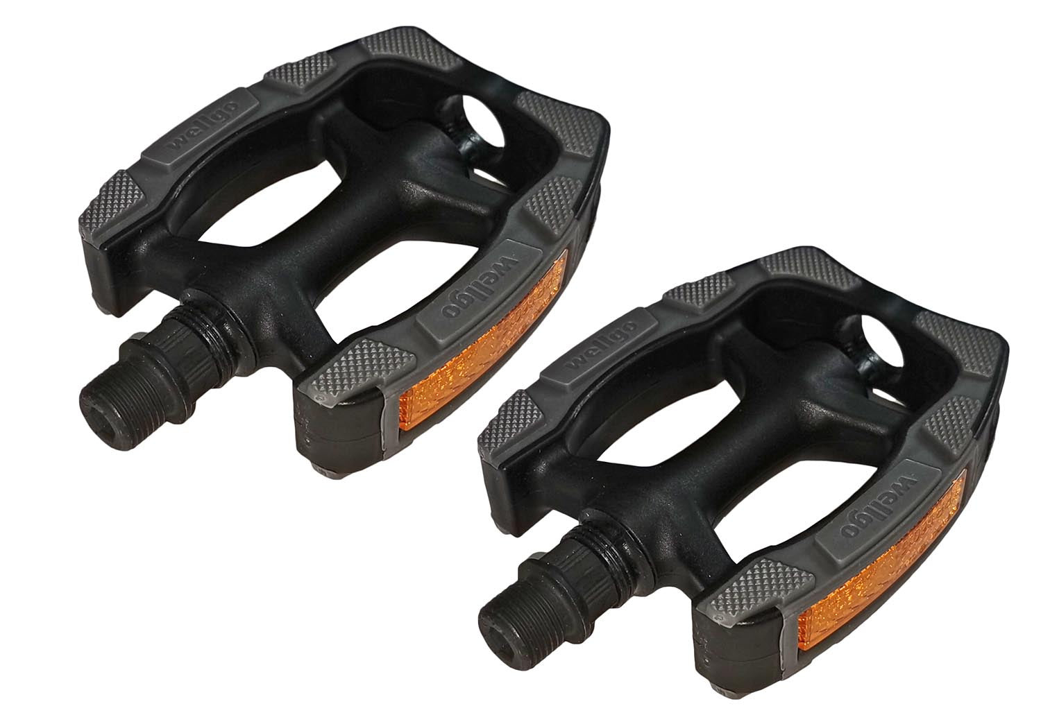 VDP 1 Paar Wellgo Trekking City MTB BMX Pedale Fahrradpedale rutschfest Pedale Fahrrad (LU214 - Trekking/MTB)