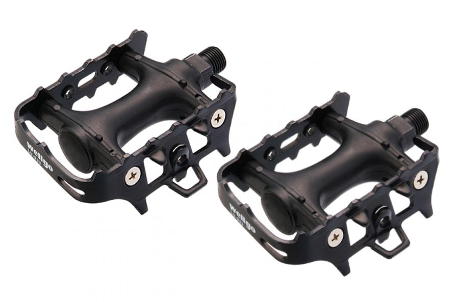 VDP 1 Paar Wellgo Trekking City MTB BMX Pedale Fahrradpedale rutschfest Pedale Fahrrad (LU214 - Trekking/MTB)