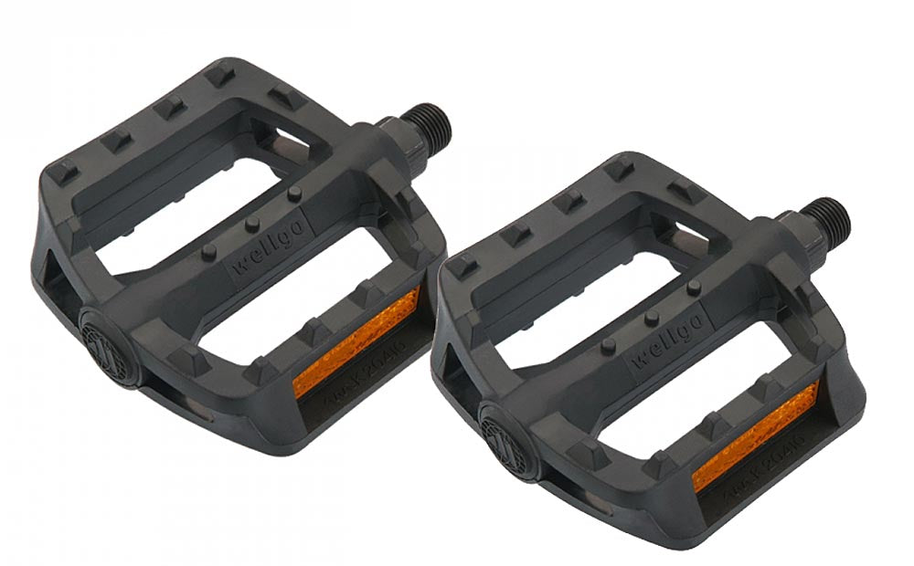 VDP 1 Paar Wellgo Trekking City MTB BMX Pedale Fahrradpedale rutschfest Pedale Fahrrad (LU214 - Trekking/MTB)