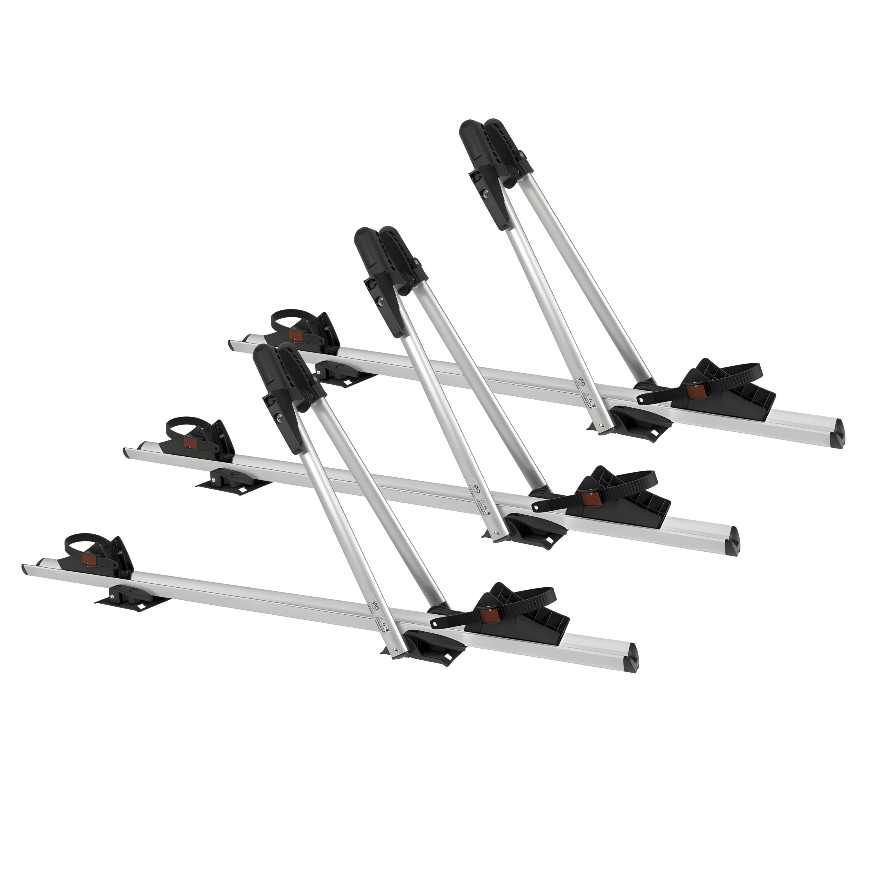 3x Fahrradträger Juza Alu Aufsatz abschließbar Dach Fahrradhalter Dachfahrradträger