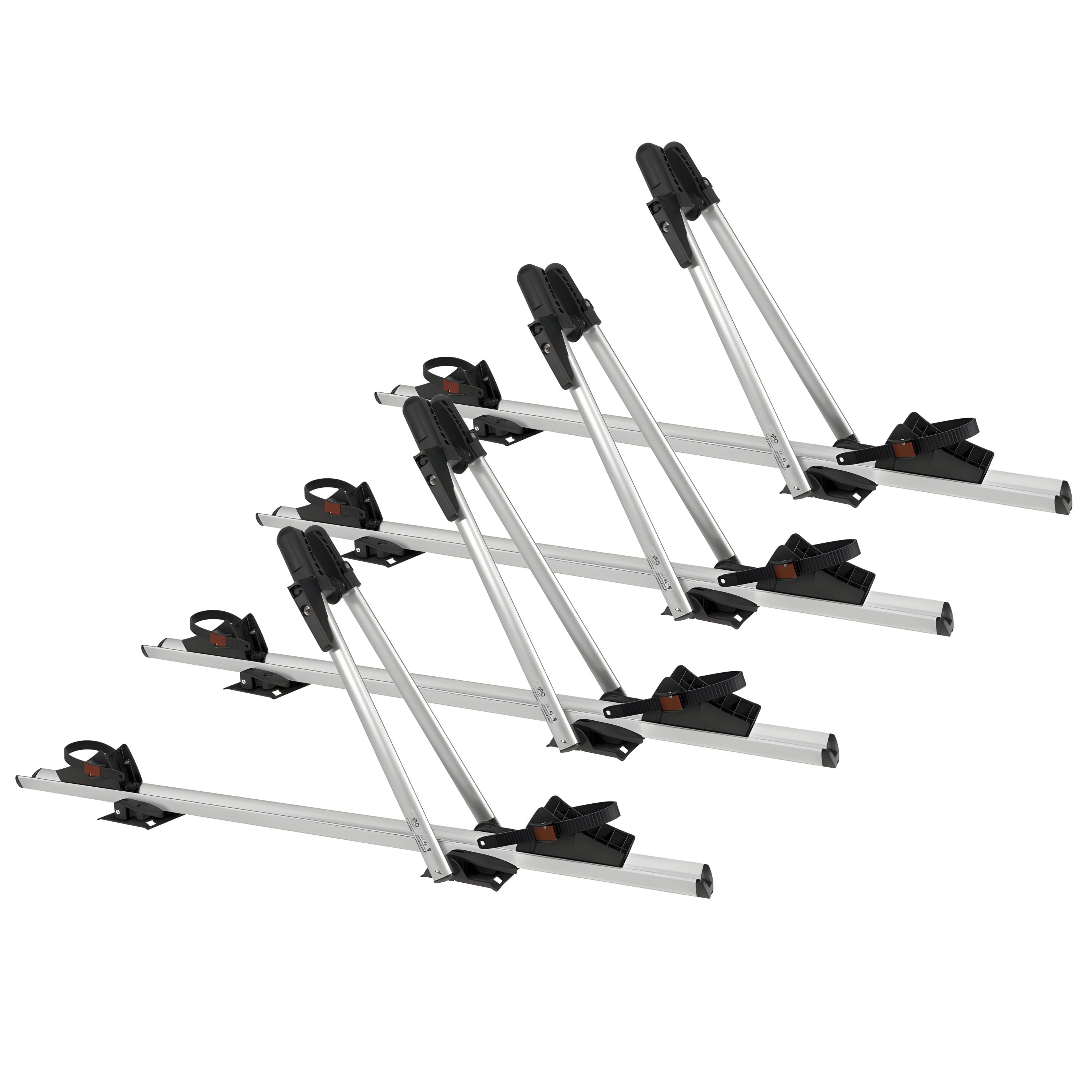 4x Fahrradträger Juza Alu Aufsatz abschließbar Dach Fahrradhalter Dachfahrradträger