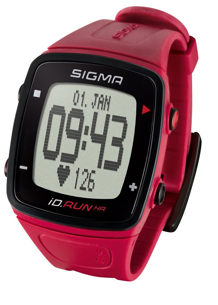 Laufuhr Sigma iD.Run HR rot GPS Pulsuhr Sportuhr Activity-Tracker Running Computer Sportcomputer