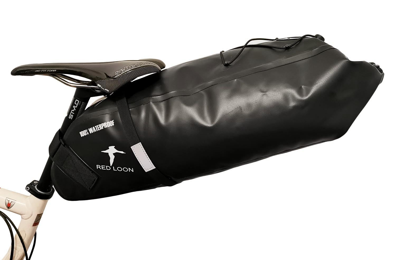 Satteltasche Red Loon Backloader 15Ltr wasserdicht Fahrradtasche Bikepacking