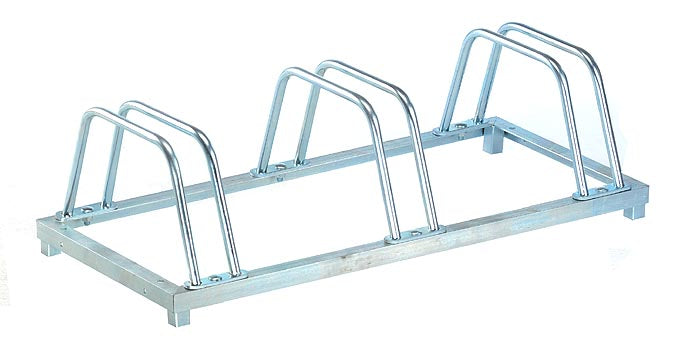 Fahrradparksystem für 3 Räder Fahrradständer Radständer Ständer Stahl verzinkt