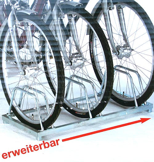 Fahrradparksystem für 3 Räder Fahrradständer Radständer Ständer Stahl verzinkt