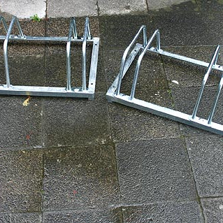 Fahrradparksystem für 3 Räder Fahrradständer Radständer Ständer Stahl verzinkt