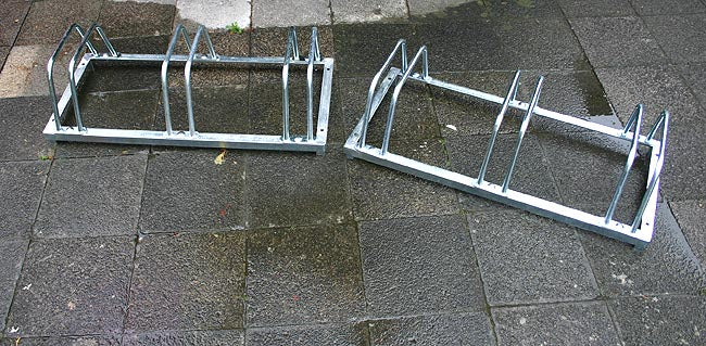 Fahrradparksystem für 3 Räder Fahrradständer Radständer Ständer Stahl verzinkt