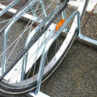 Fahrradparksystem für 3 Räder Fahrradständer Radständer Ständer Stahl verzinkt