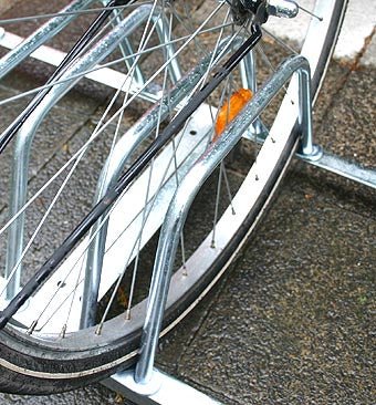 Fahrradparksystem für 3 Räder Fahrradständer Radständer Ständer Stahl verzinkt
