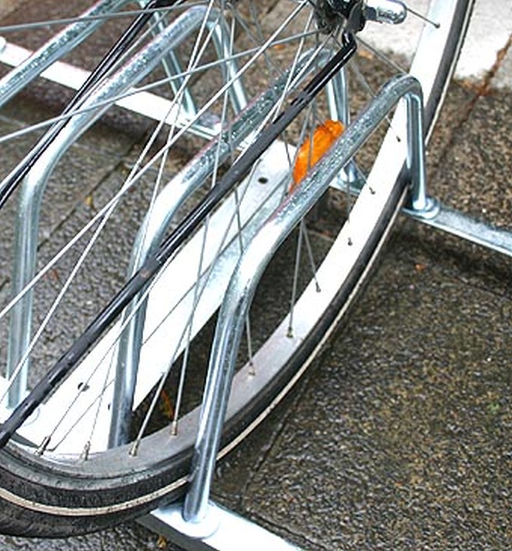 Fahrradparksystem 3 Räder Fahrradständer Radständer Ständer Stahl verzinkt rostfrei