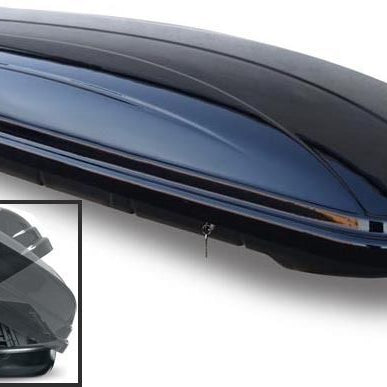 Dachbox VDPMAA580 580Ltr Duo beidseitig aufklappbar abschließbar + Alu Relingträger VDP004XL kompatibel mit für Skoda Superb Kombi 3T 2013-2015