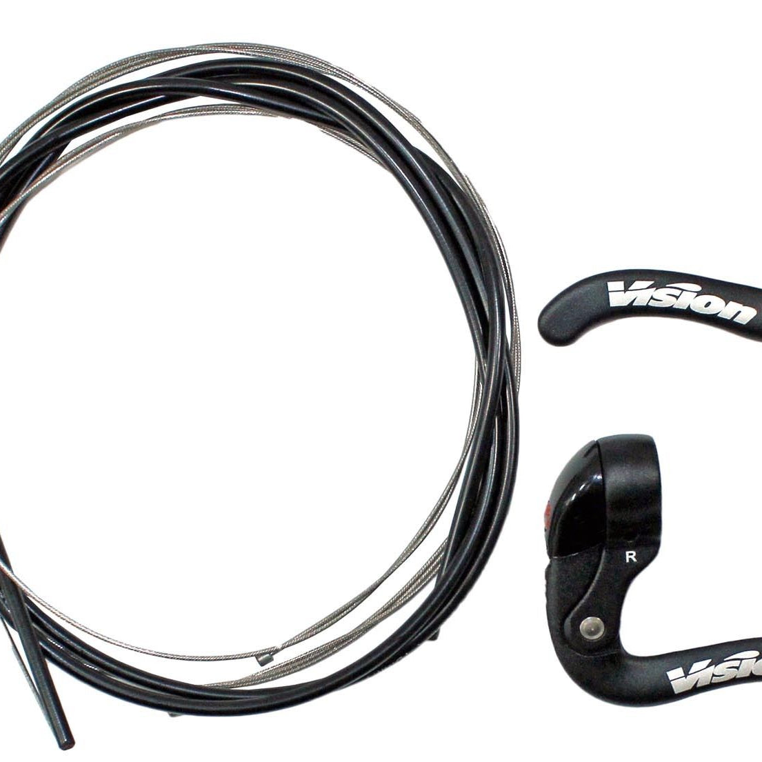 FSA Vision Aero Bremshebel mit Zugset für Zeitfahr Triathlon Lenker Aufsatz