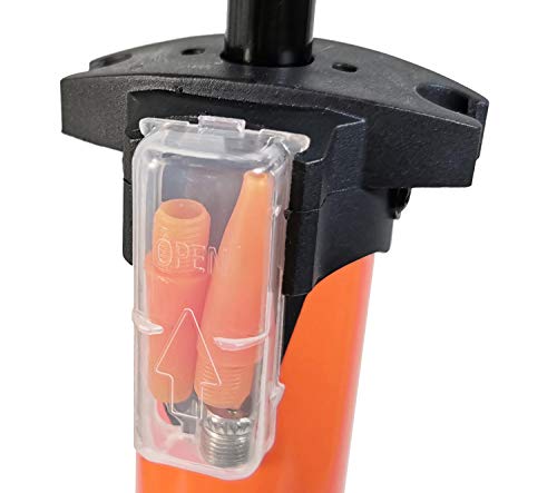 Metall Standpumpe Luftpumpe Hochdruck Fahrradpumpe 11 bar Manometer alle Ventile