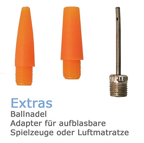 Metall Standpumpe Luftpumpe Hochdruck Fahrradpumpe 11 bar Manometer alle Ventile