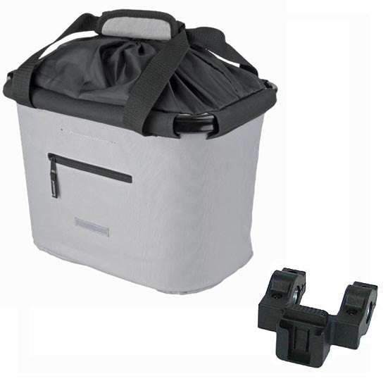 Lenkerkorb Fahrradkorb Fahrrad Korb vorne - abnehmbar - faltbar - Blue Bird - mit Quick-Clip Halterung - zusätzliche 2. Halterung - ca. 20 Liter Volumen- für eBike geeignet