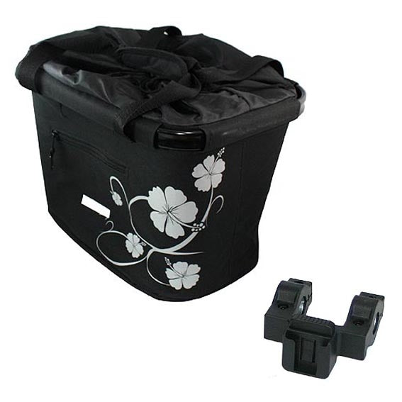 Lenkerkorb Fahrradkorb Fahrrad Korb vorne - abnehmbar - faltbar - Blue Bird - mit Quick-Clip Halterung - zusätzliche 2. Halterung - ca. 20 Liter Volumen- für eBike geeignet