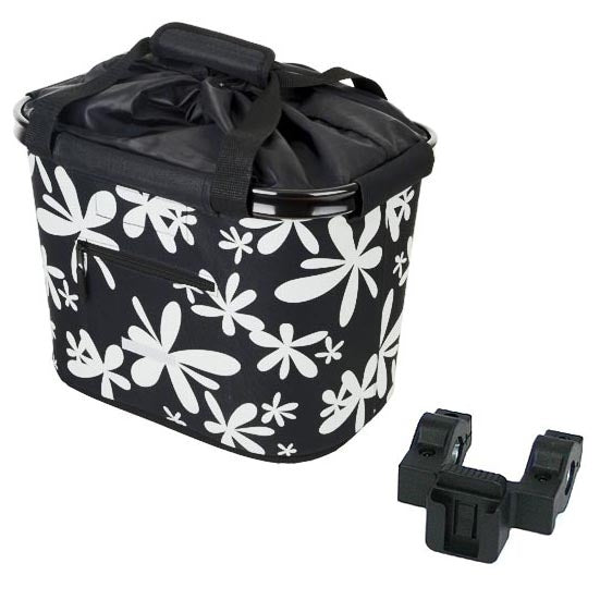 Lenkerkorb Fahrradkorb Fahrrad Korb vorne - abnehmbar - faltbar - Blue Bird - mit Quick-Clip Halterung - zusätzliche 2. Halterung - ca. 20 Liter Volumen- für eBike geeignet