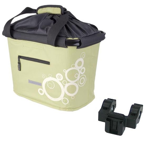 Lenkerkorb Fahrradkorb Fahrrad Korb vorne - abnehmbar - faltbar - Blue Bird - mit Quick-Clip Halterung - zusätzliche 2. Halterung - ca. 20 Liter Volumen- für eBike geeignet