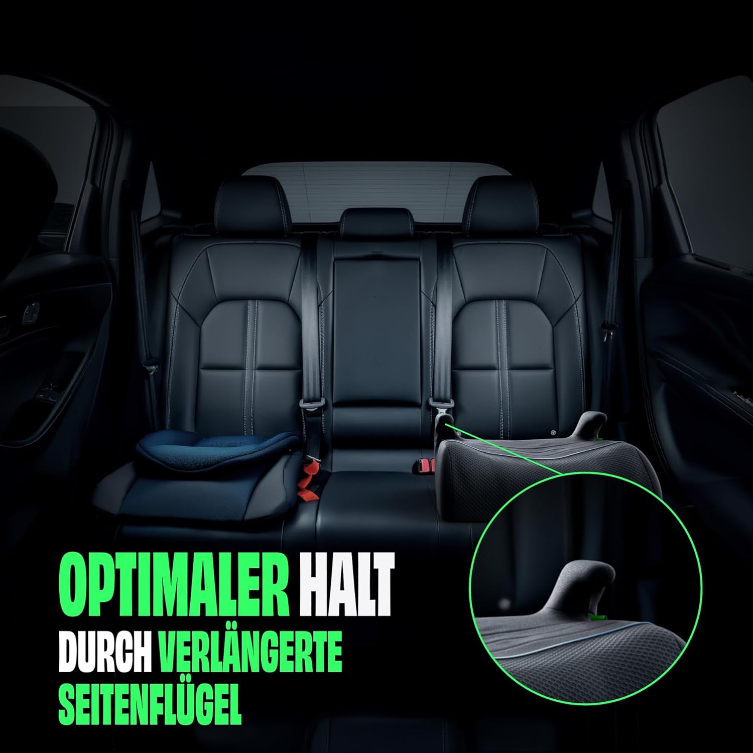 Sitzerhöhung Autokindersitz Kindersitzerhöhung - Red Loon - Kindersitz Autositz 125-150cm - ECE R 129 - komfortabler Kindersitz Auto - Sitzschale universell passend - waschbarer Bezug
