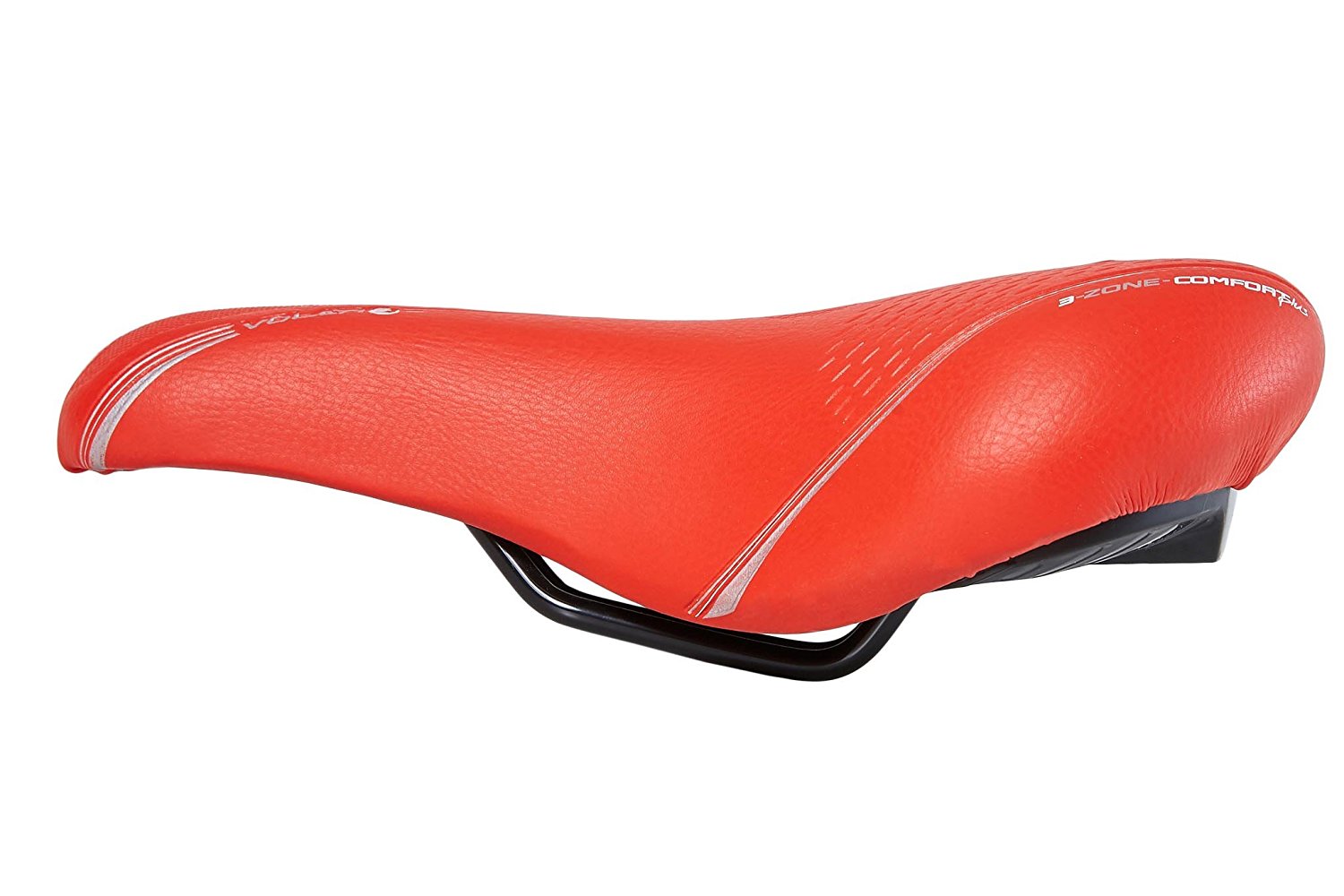 Selle Bassano Volare Fahrradsattel Herren Damen Citybike City Sattel (rot)