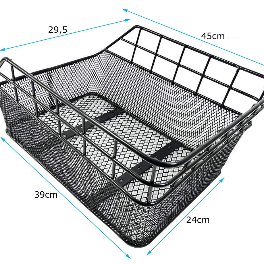 Fahrradkorb XXL Schultaschenkorb Einkaufskorb Gepäckträgerkorb 45x29,5x21 cm