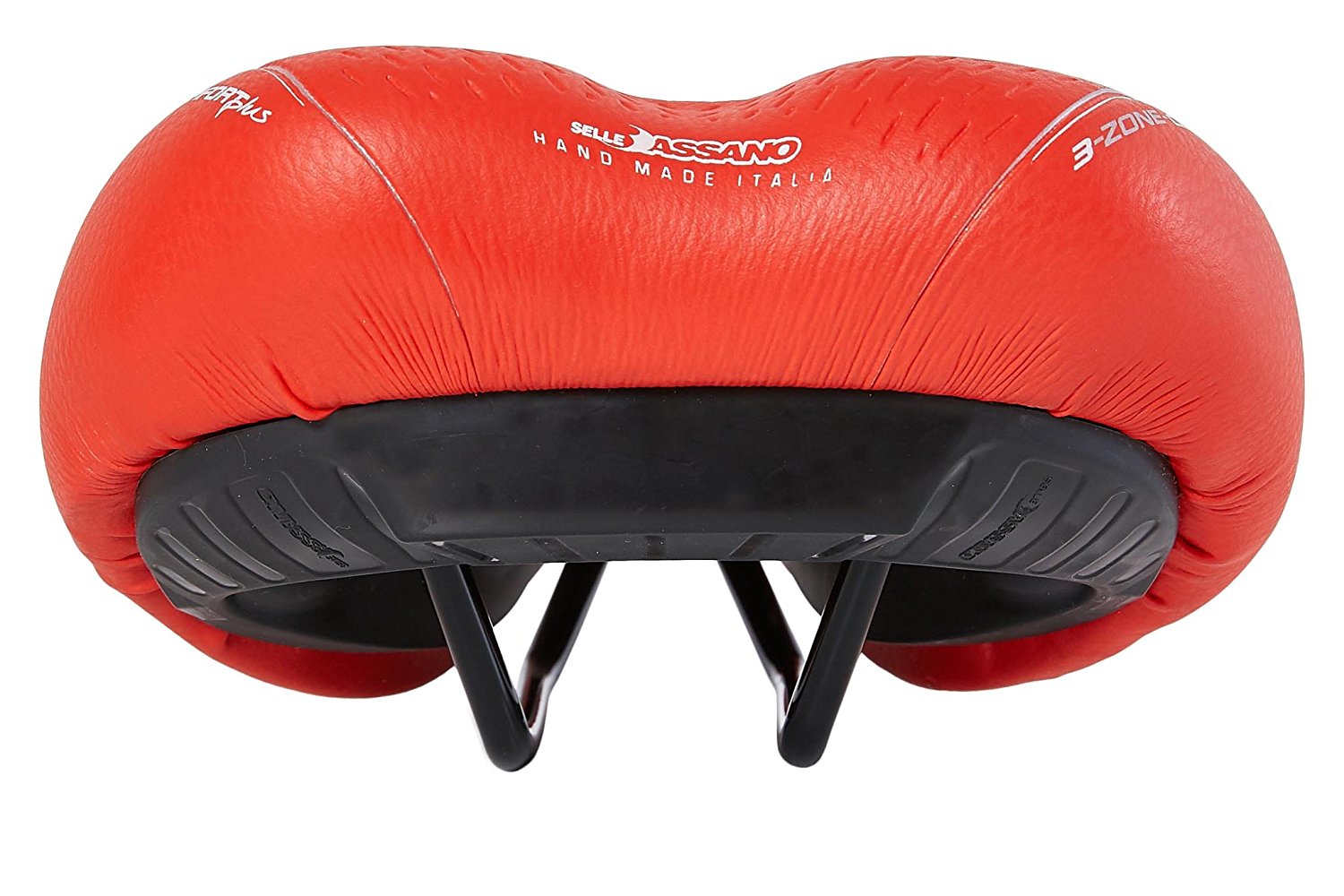 Selle Bassano Volare Fahrradsattel Herren Damen Citybike City Sattel (rot)