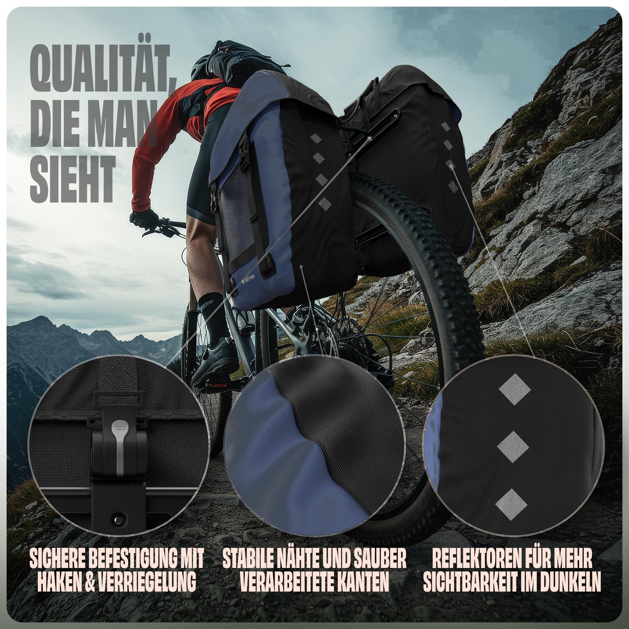 Fahrradtasche Pro Plus Packtasche Gepäckträgertasche Red Loon LKW-Plane wasserdicht