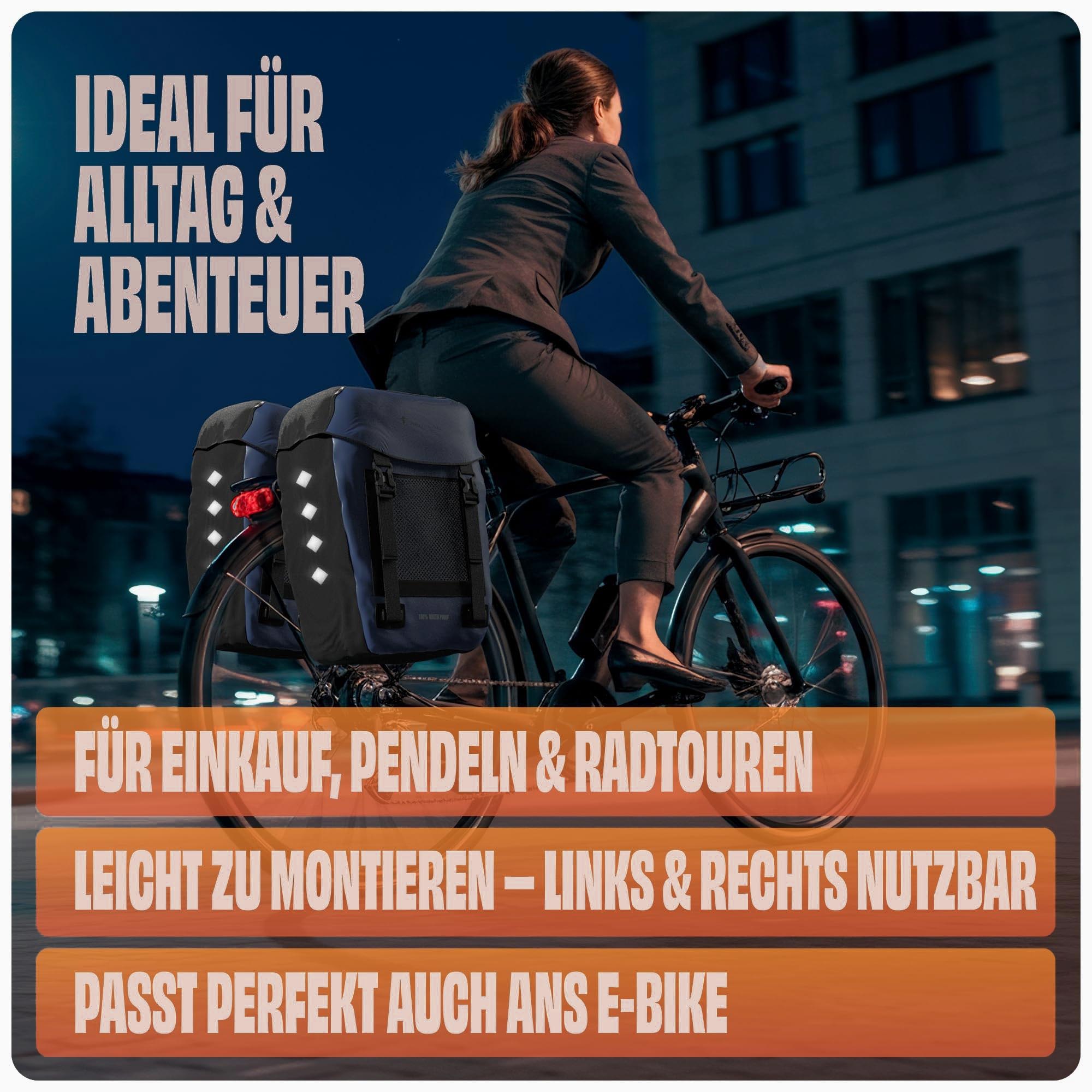 Fahrradtasche Pro Plus Packtasche Gepäckträgertasche Red Loon LKW-Plane wasserdicht