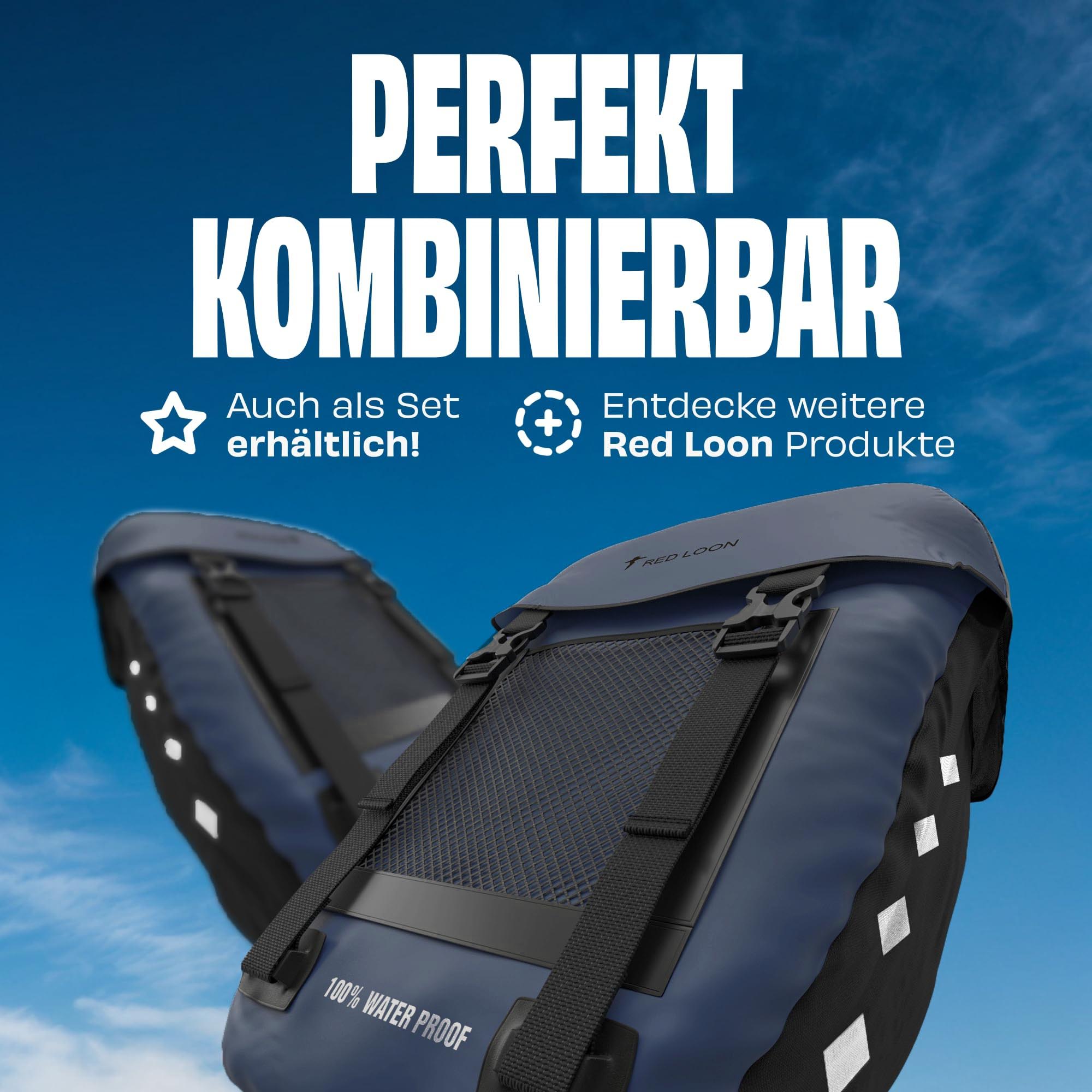 Fahrradtasche Pro Plus Packtasche Gepäckträgertasche Red Loon LKW-Plane wasserdicht