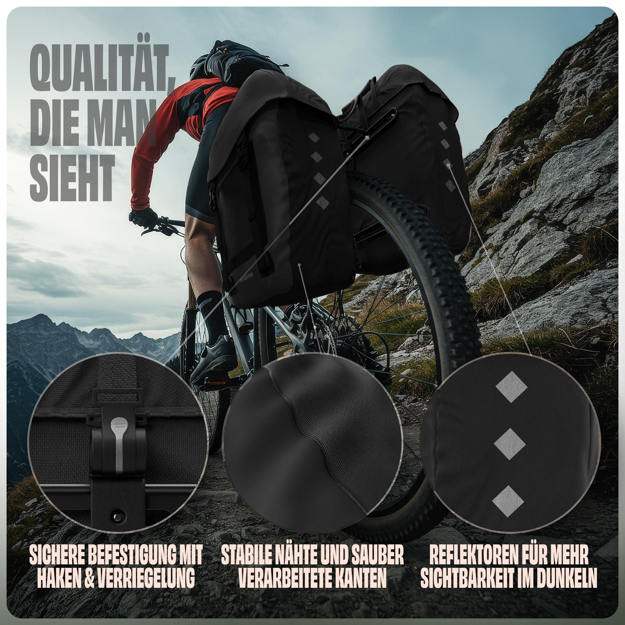 Fahrradtasche Pro Plus Packtasche Gepäckträgertasche Red Loon LKW-Plane wasserdicht