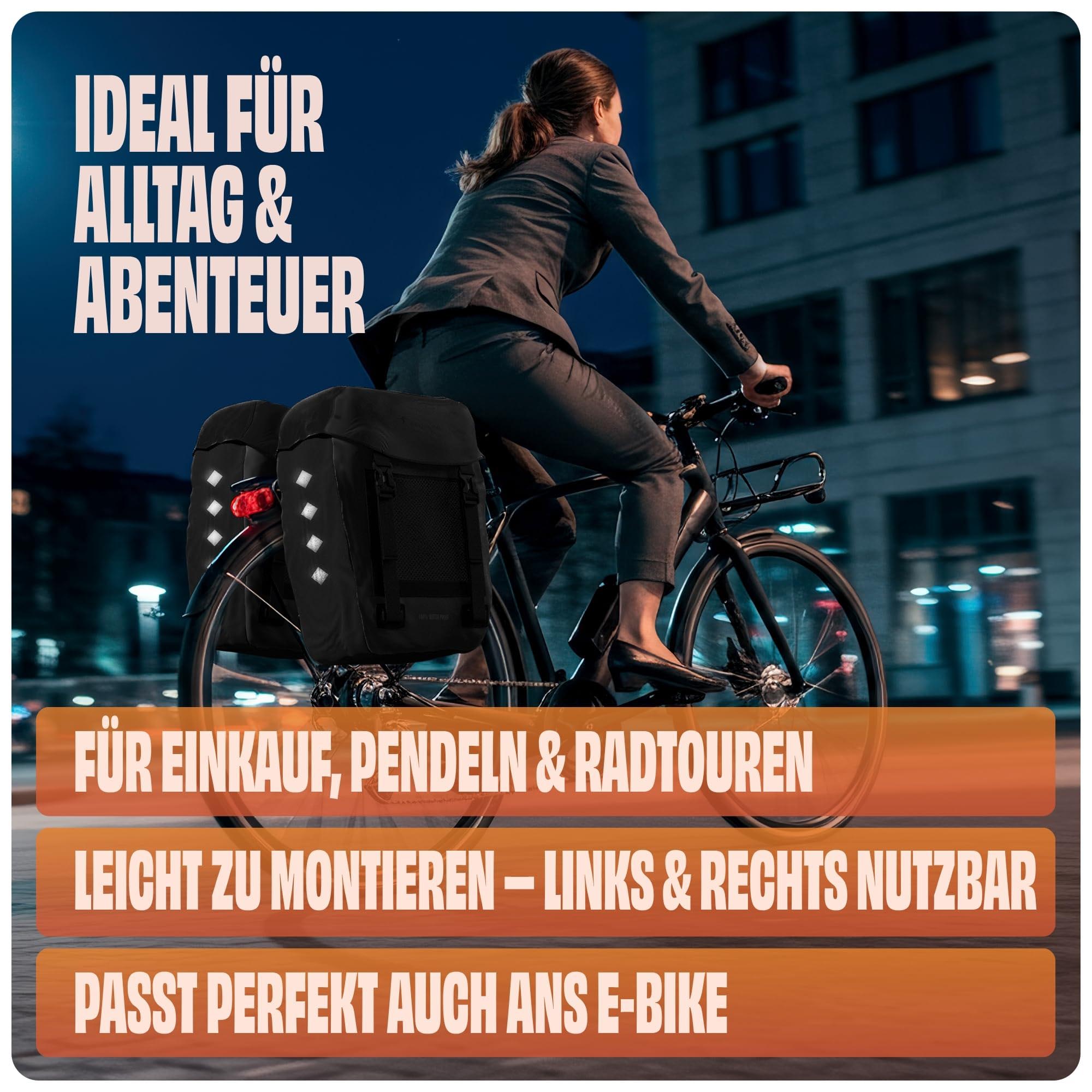 Fahrradtasche Pro Plus Packtasche Gepäckträgertasche Red Loon LKW-Plane wasserdicht