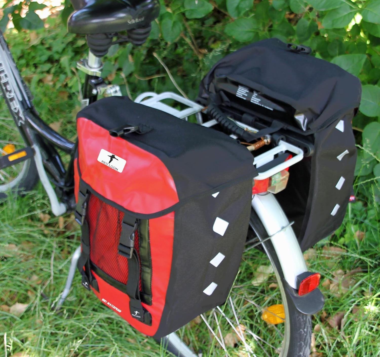fahrradtasche wasserdicht lkw plane 2x Red Loon Pro Packtasche Fahrradtasche Gepäckträgertasche LKWPlane w – Redloonbike24 by vonderpalette