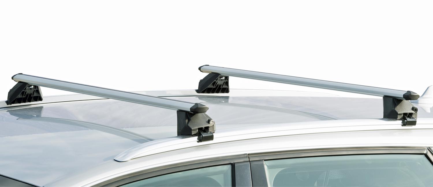 VDP Skibox VDPJUXT600 + Alu Relingträger CRV107 kompatibel mit Skoda Superb Kombi 5 Türer ab 2015